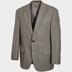 RALPH LAUREN Mens Blazer Sport Coat Two Button Jacket 44R Gray Lamb Wool 1-Vent